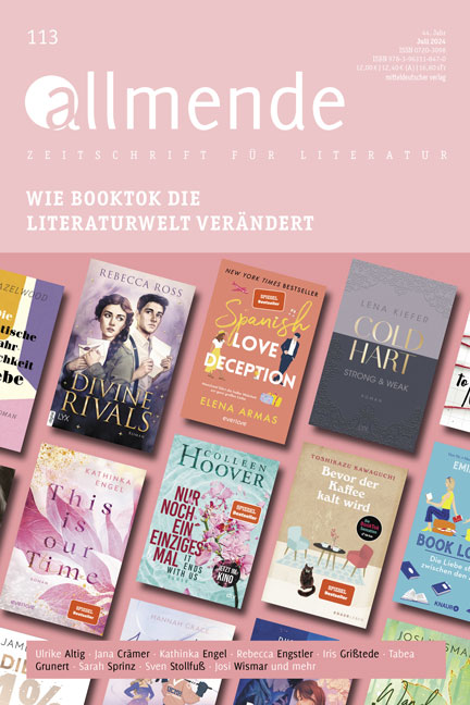 Judith Samp, Miriam Schabinger und Tabea Grunert: Allmende 113 (Wie BookTok die Literaturwelt verändert)